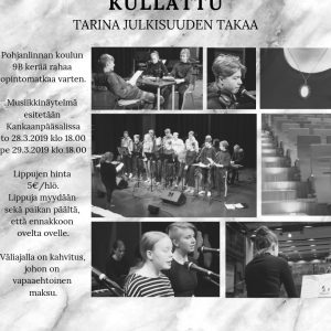 Pohjanlinnan koulun 9B-luokan musiikkinäytelmä Kankaanpääsalissa to 28.3. ja pe 29.3.